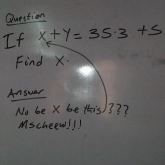 find x